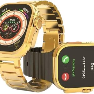 C9 Ultra 2 Smart Watch 24k Gold 2.01 Inch HD Smartwatch Smart Watch | Sleep Monitor | Distance Tracker | Calendaring | Sedentary Reminder | Text Messaging | Pedometer | Calorie Tracker | Heart Rate Monitor Smartwatch with two belts - (Buy Smart Watch Online)